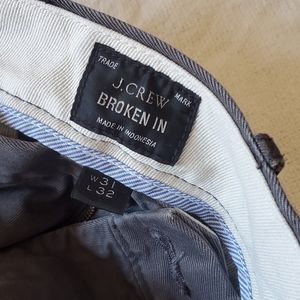 J Crew Broken In Chino 31x32 Gray